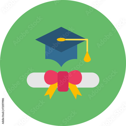 Scholarship icon vector image. Can be used for Donations.