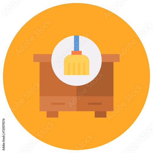 Dusting icon vector image. Can be used for House Cleaning.