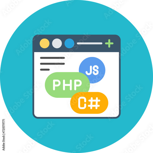 Free Download Coding Language icon vector image. Can be used for Computer Programming. - GFXLoad