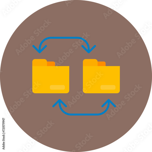Share Files icon vector image. Can be used for Work from Home.