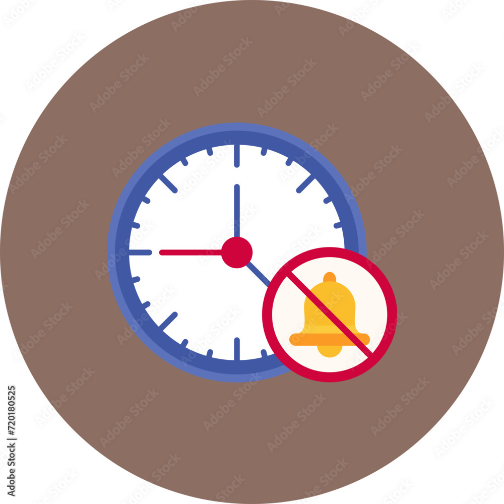 Mute Alarm Clock icon vector image. Can be used for Time and Date. Mute Alarm Clock icon vector image. Can be used for Time and Date.