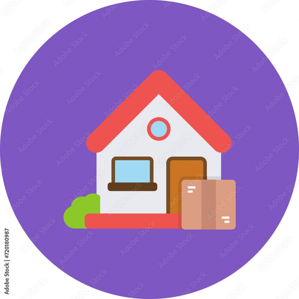 Door Delivery icon vector image. Can be used for Food Delivery. Door Delivery icon vector image. Can be used for Food Delivery.
