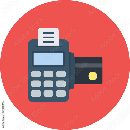 Card Machine icon vector image. Can be used for Food Delivery.