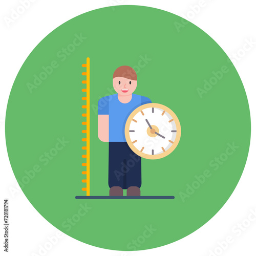 Body Mass Index icon vector image. Can be used for Health Checkup.