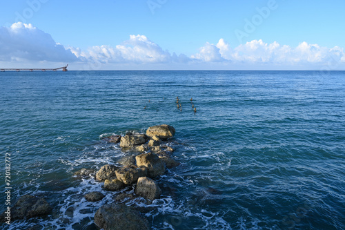 waves of the Mediterranean sea in Cyprus 6