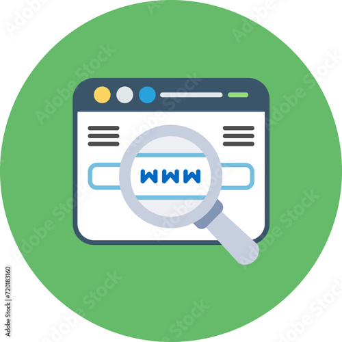 Website Search icon vector image. Can be used for Marketing.