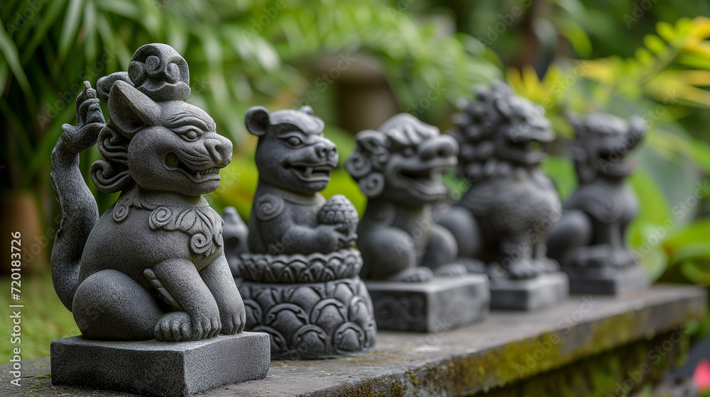 Zodiac animal statues, crafted with precision, capture the essence of each astrological symbol, adding a touch of symbolic charm to spaces and inviting the energies of the Chinese zodiac