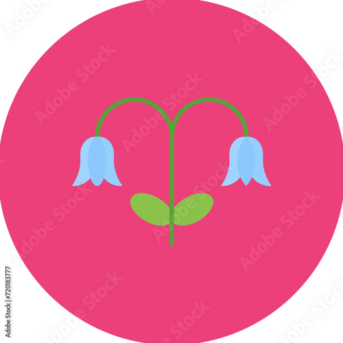 Bluebell icon vector image. Can be used for Flowers.