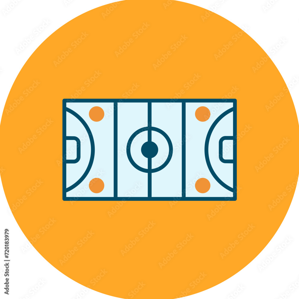 Hockey Field icon vector image. Can be used for Olympics. Hockey Field icon vector image. Can be used for Olympics.