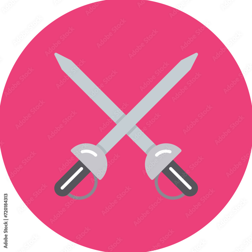 Fencing icon vector image. Can be used for Olympics. Fencing icon vector image. Can be used for Olympics.