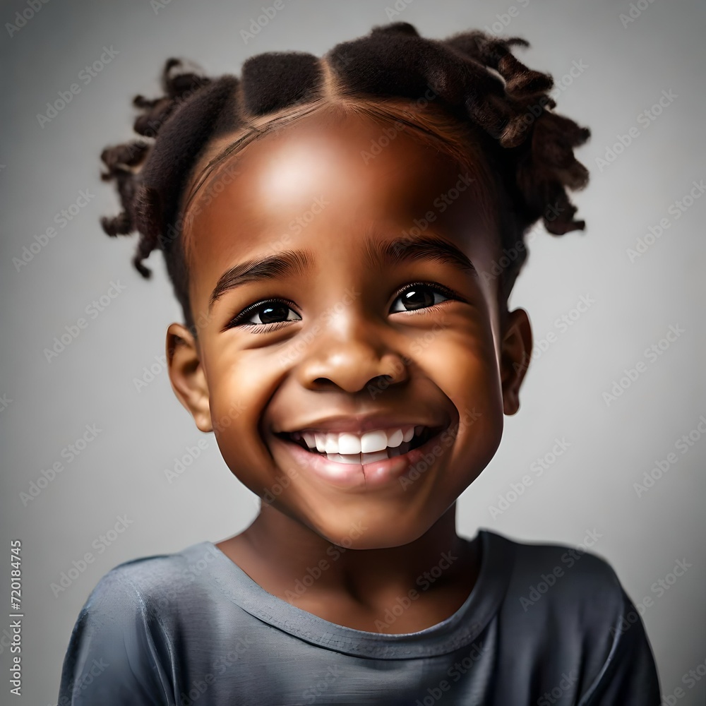 a pretty little black African American girl with a beautiful smile a pretty little black African American girl with a beautiful smile