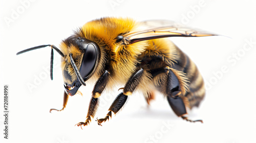 Bee isolated on white background