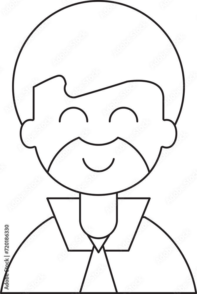 Obraz premium Beard Man Avatar 