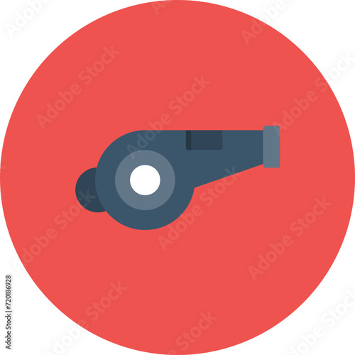 Whistle icon vector image. Can be used for Physical Fitness. photo