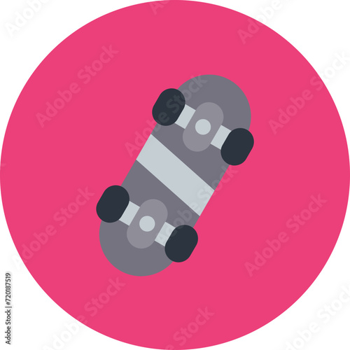 Skateboarding icon vector image. Can be used for Physical Fitness.