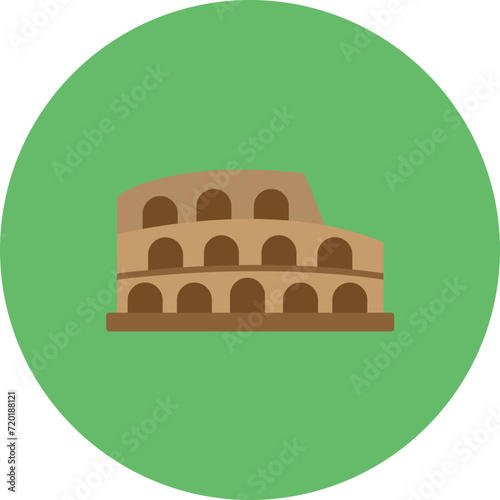 Colosseum icon vector image. Can be used for Ancient Civilization.