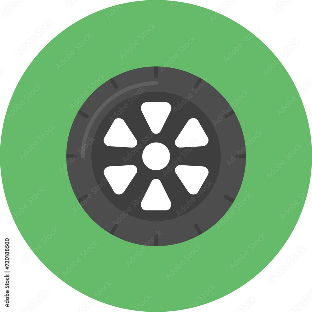 Fototapeta premium Wheel icon vector image. Can be used for Ancient Civilization.