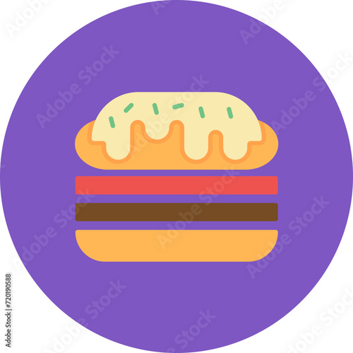 Cuban Sandwich icon vector image. Can be used for World Cuisine.
