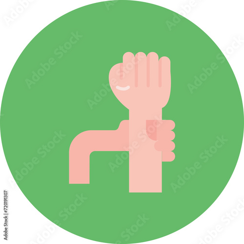 Self Restraint icon vector image. Can be used for Life Skills.