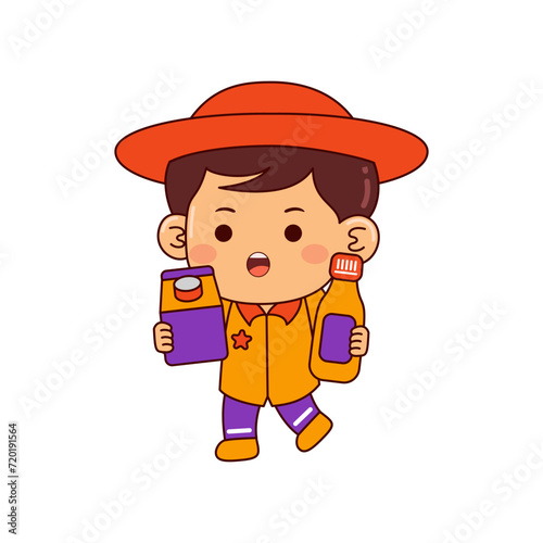 cute shopper boy cartoon character © MEDZ