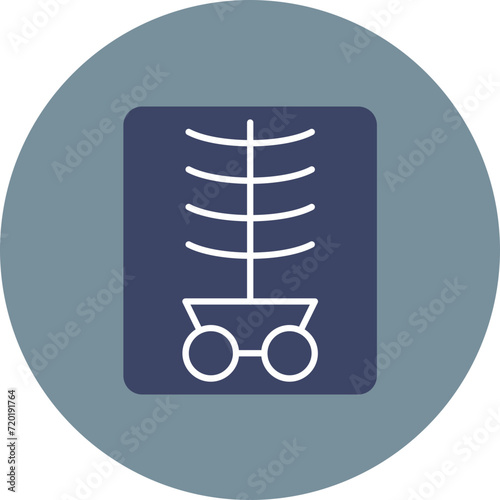 Xray icon vector image. Can be used for Medicine I.