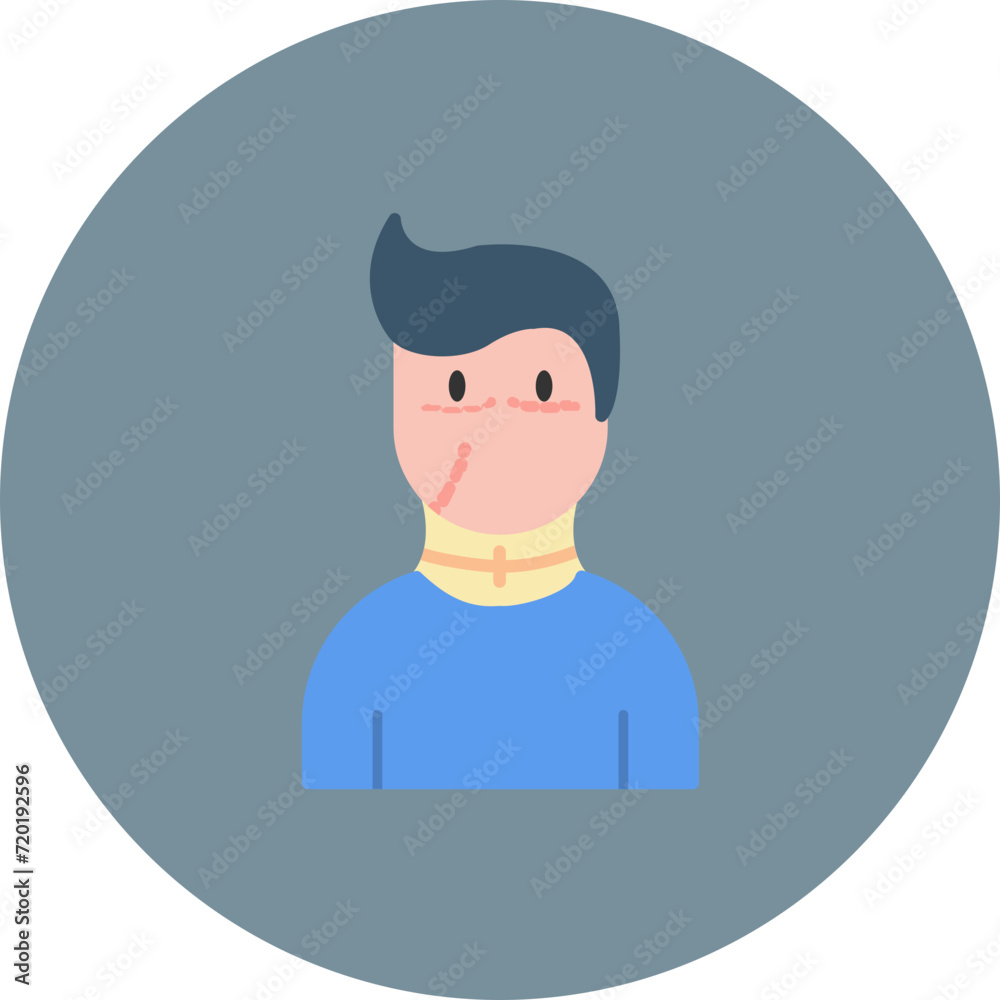 Facial Plastic Surgery icon vector image. Can be used for Medicine.
