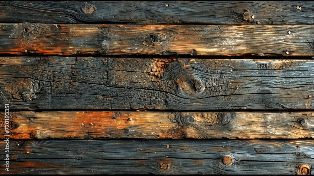Dark old wooden background, texture boards, top view. Dark old wooden background, texture boards, top view.