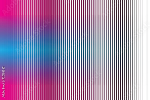 Vertical speed line halftone gradient line pattern background.