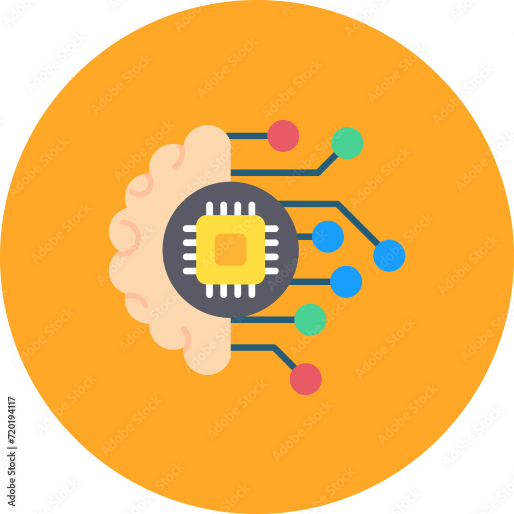 Neural Engineering icon vector image. Can be used for Data Analytics. Neural Engineering icon vector image. Can be used for Data Analytics.