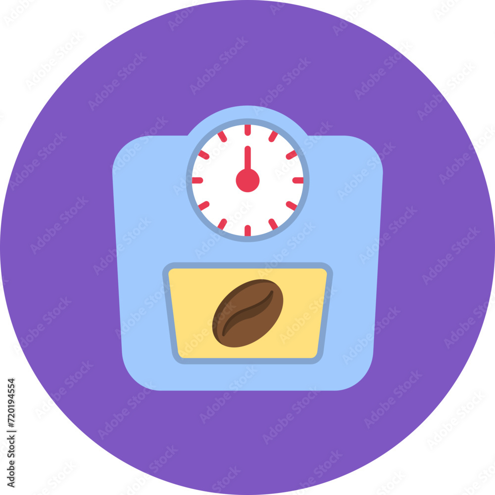 Obraz premium Coffee Scale icon vector image. Can be used for Coffee Shop.