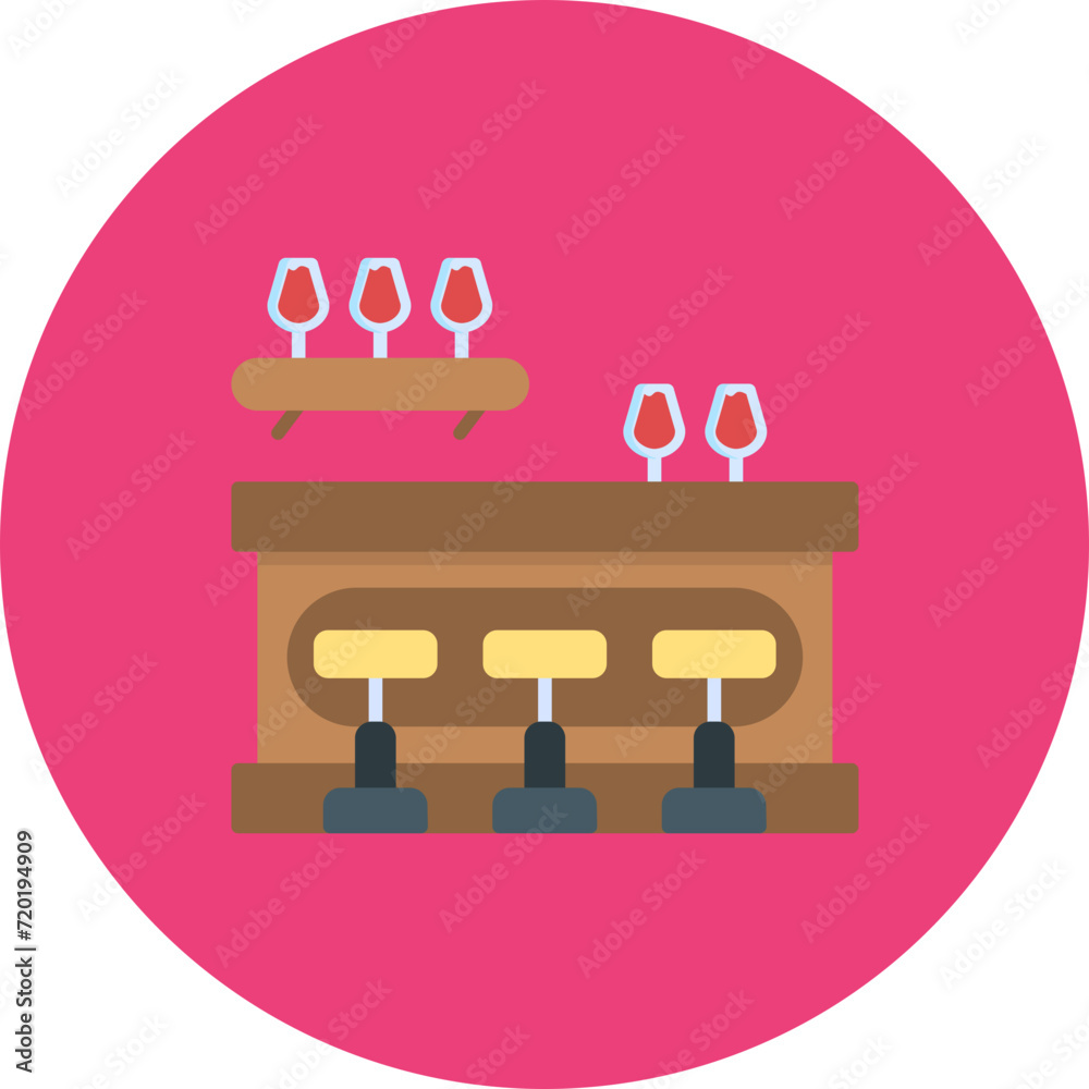 Bar Counter icon vector image. Can be used for Coffee Shop. Bar Counter icon vector image. Can be used for Coffee Shop.