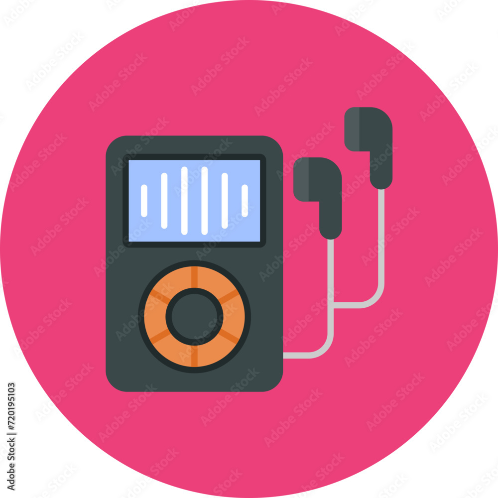Music Player icon vector image. Can be used for Gym. Music Player icon vector image. Can be used for Gym.