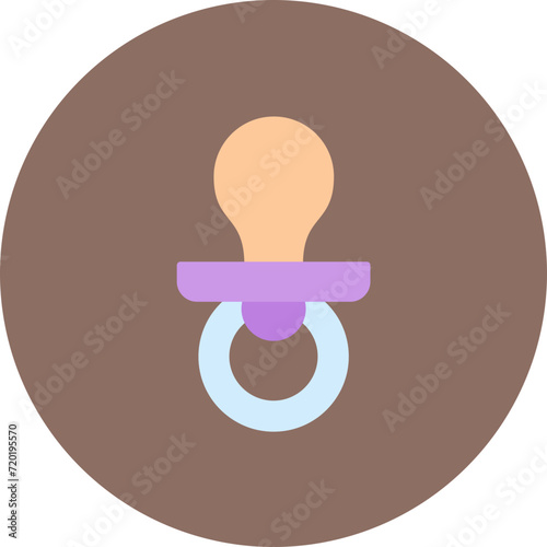Pacifier icon vector image. Can be used for Baby.