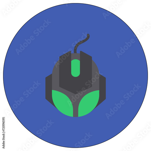 Gaming Mouse icon vector image. Can be used for Online Game.