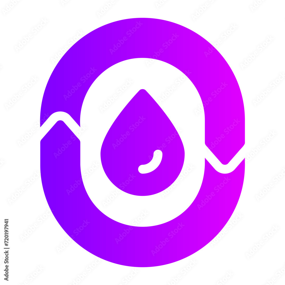 zero waste gradient icon zero waste gradient icon