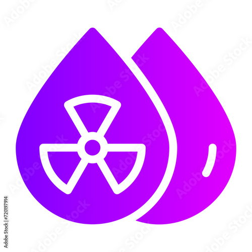 water pollution gradient icon