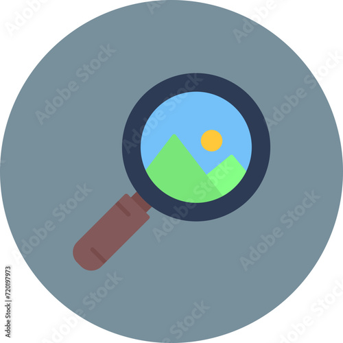Search Image icon vector image. Can be used for Photography.
