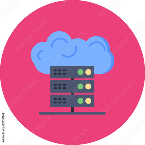 Cloud Storage icon vector image. Can be used for Photography.