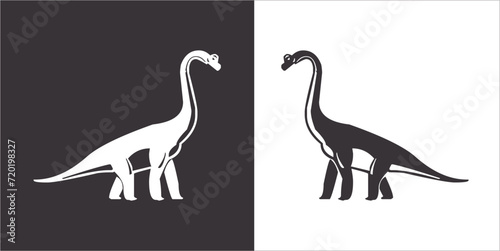 Illustration vector graphics of dinosaur icon