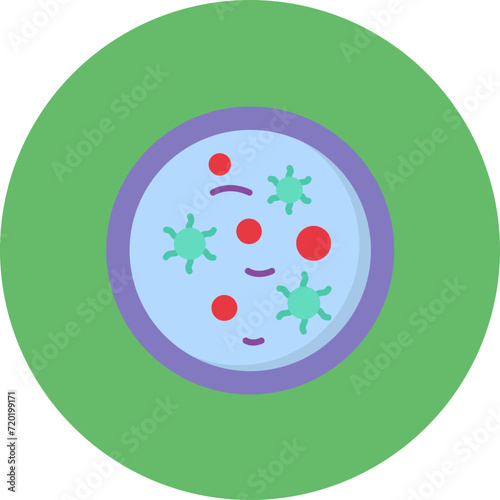 Microbiology icon vector image. Can be used for Back to School.