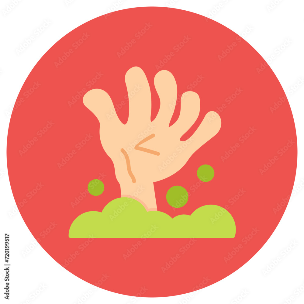 Obraz premium Scary Hand icon vector image. Can be used for Halloween.