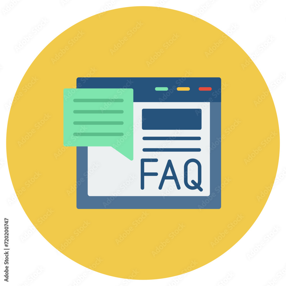 FAQ icon vector image. Can be used for Communications. FAQ icon vector image. Can be used for Communications.