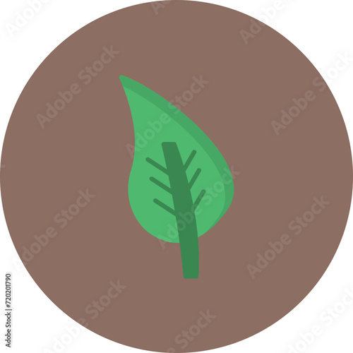 Leaf icon vector image. Can be used for Weather.