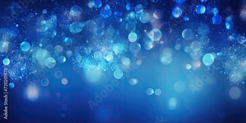 blue glitter vintage lights background. defocused shimmer royal blue sparkle
