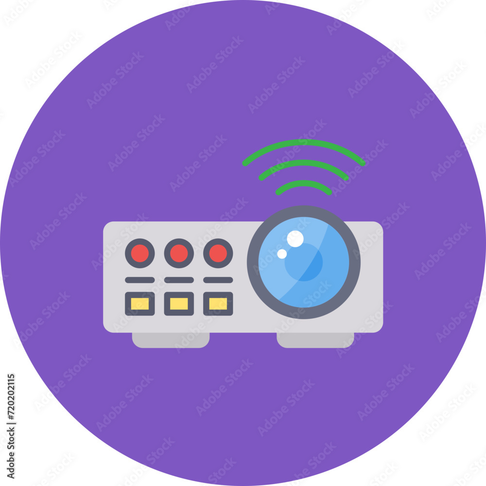 Projector icon vector image. Can be used for Electronic Devices. Projector icon vector image. Can be used for Electronic Devices.
