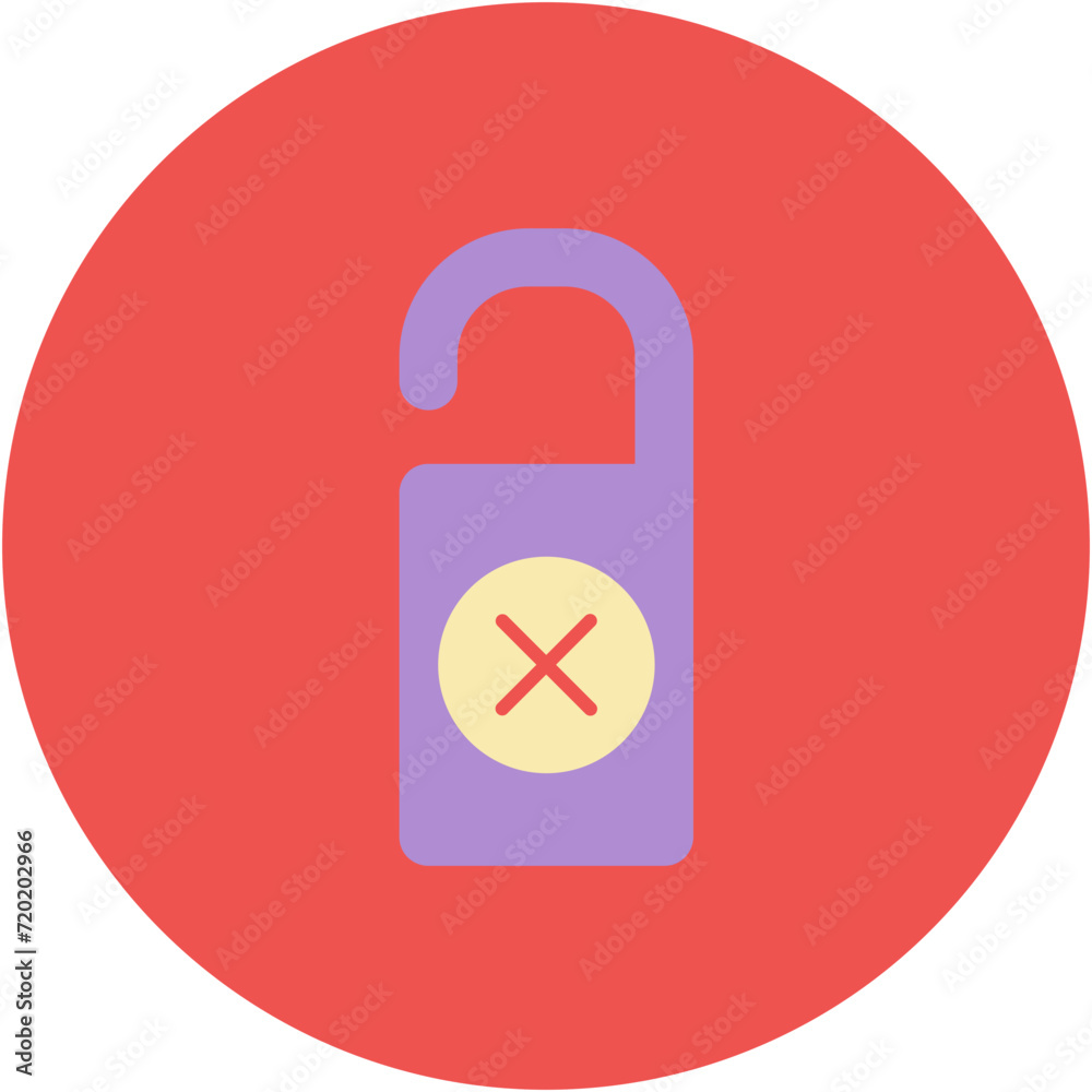 Do not Disturb icon vector image. Can be used for Hotel Services. Do not Disturb icon vector image. Can be used for Hotel Services.