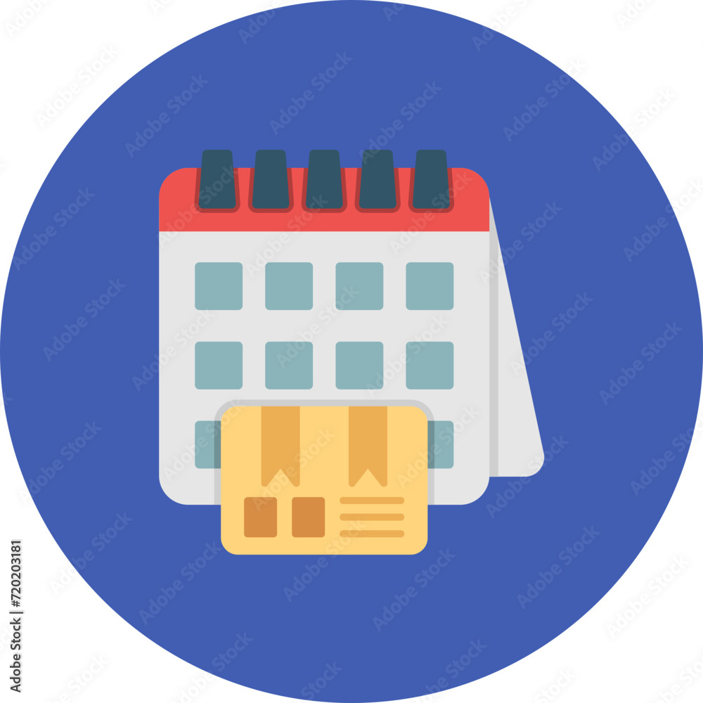 Delivery Schedule icon vector image. Can be used for Delivery and Logistics. Delivery Schedule icon vector image. Can be used for Delivery and Logistics.