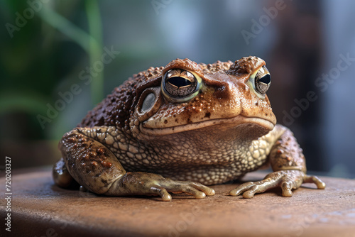 Large toad closeup. Animals and wildlife © Ekaterina Pokrovsky