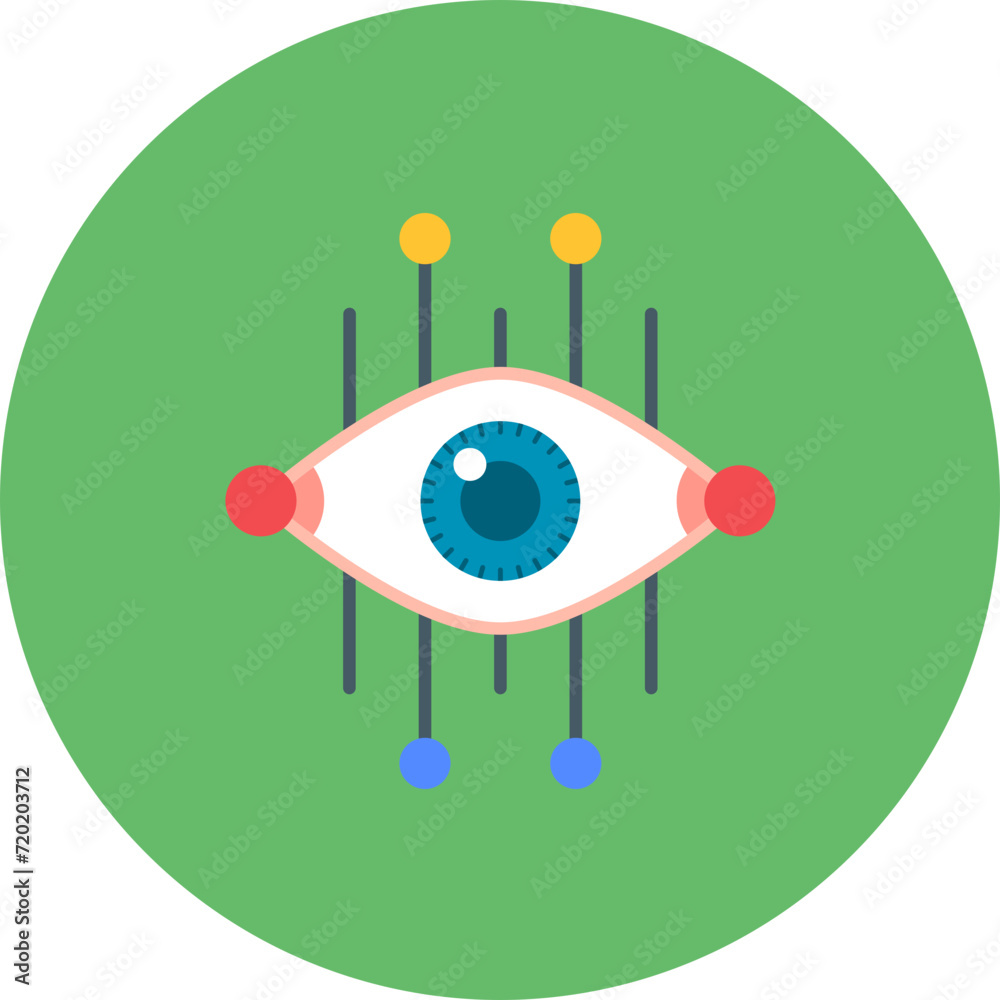 Obraz premium Vision icon vector image. Can be used for Smart Home.