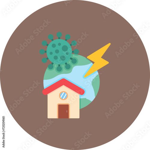 Pandemic icon vector image. Can be used for Natural Disaster.